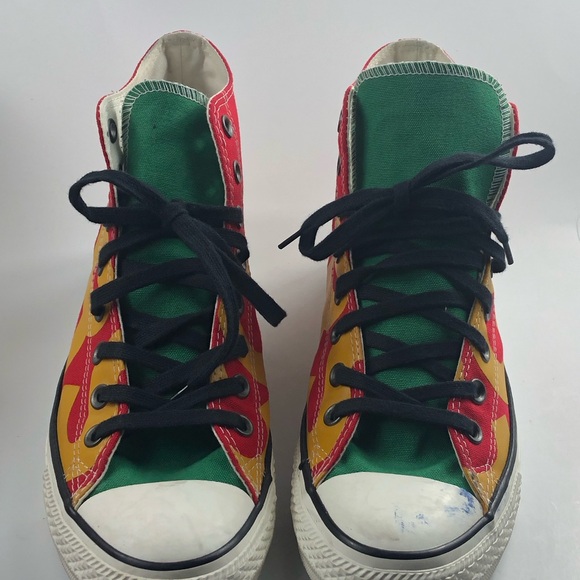 Converse Chuck Taylor All Star Print High Wordmark Shoes MENS 9/WOMENS 11 - Picture 5 of 10